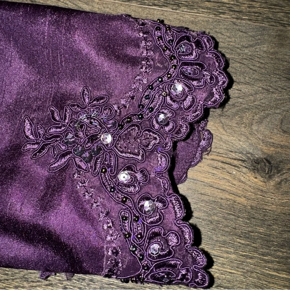 Cachet Rich Purple Blazer‎ with Decorative Cuffs